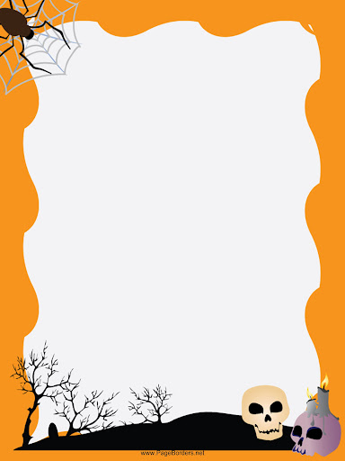 Free Scary Halloween Borders