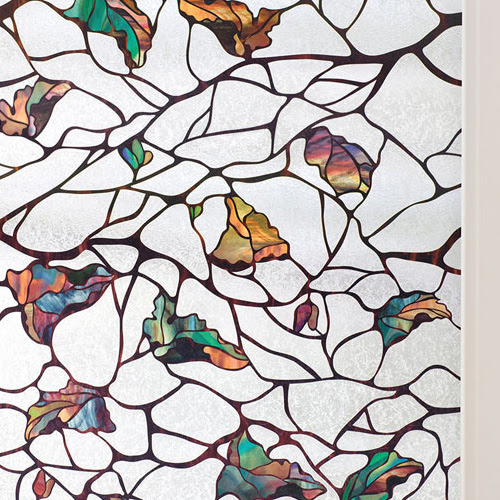 植物デザインのステンドグラス風 フィルムシート おしゃれなパターン柄アイテム収集サイト