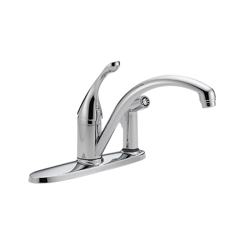 340 Dst Collins Single Handle Kitchen Faucet With Integral Spray Kitchen Products Delta Faucet