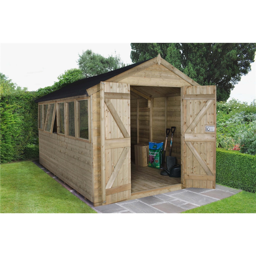 ShedsWarehouse.com Hanbury 12ft x 8ft (3.71m x 2.63m 
