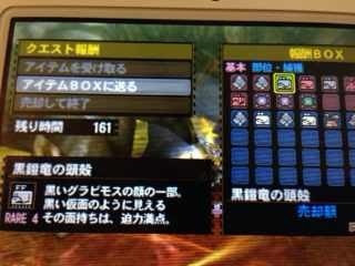 黒鎧竜の頭殻 欲しいから グラビモス亜種を狩りましょう Mh4 狩猟日記