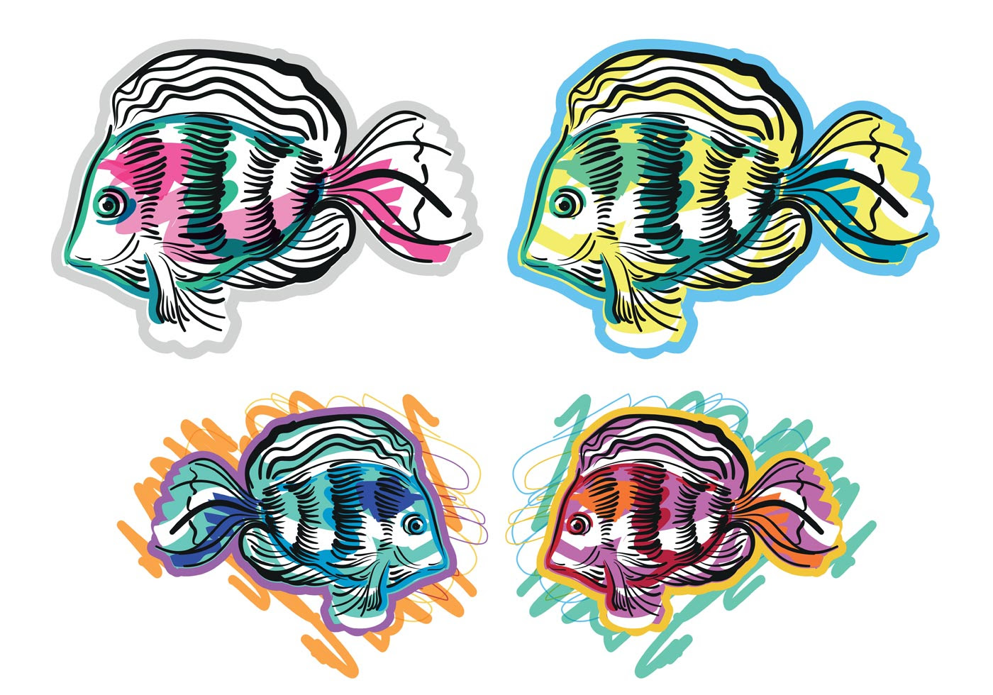 Download Free Tropical Fish Vectors - Download Free Vector Art, Stock Graphics & Images