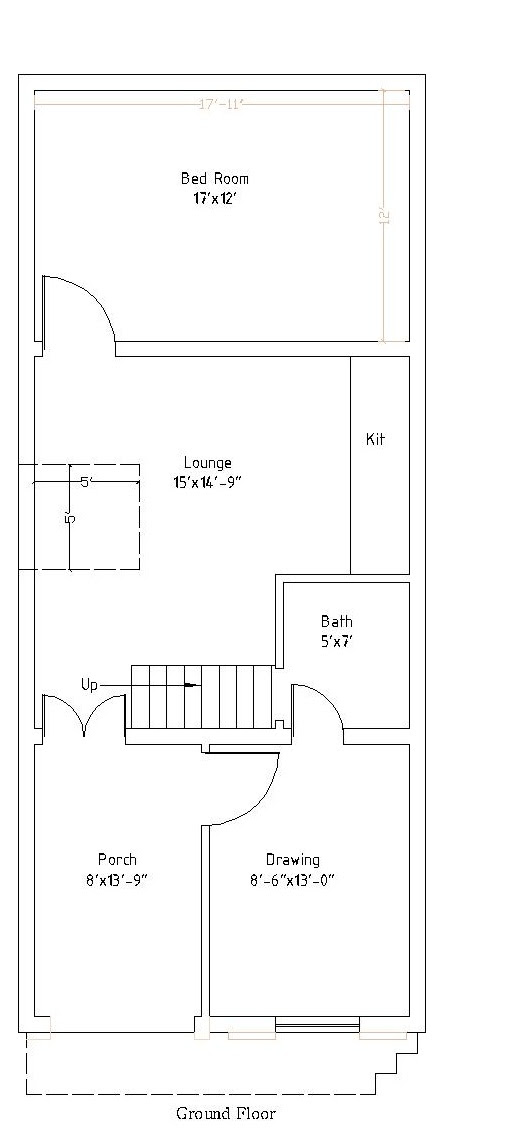 12 45 Feet 50 Square Meter House Plan Free House Plans