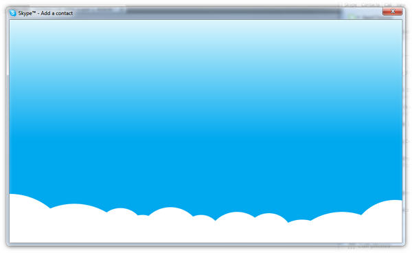 Skype Blank Screen Windows 7