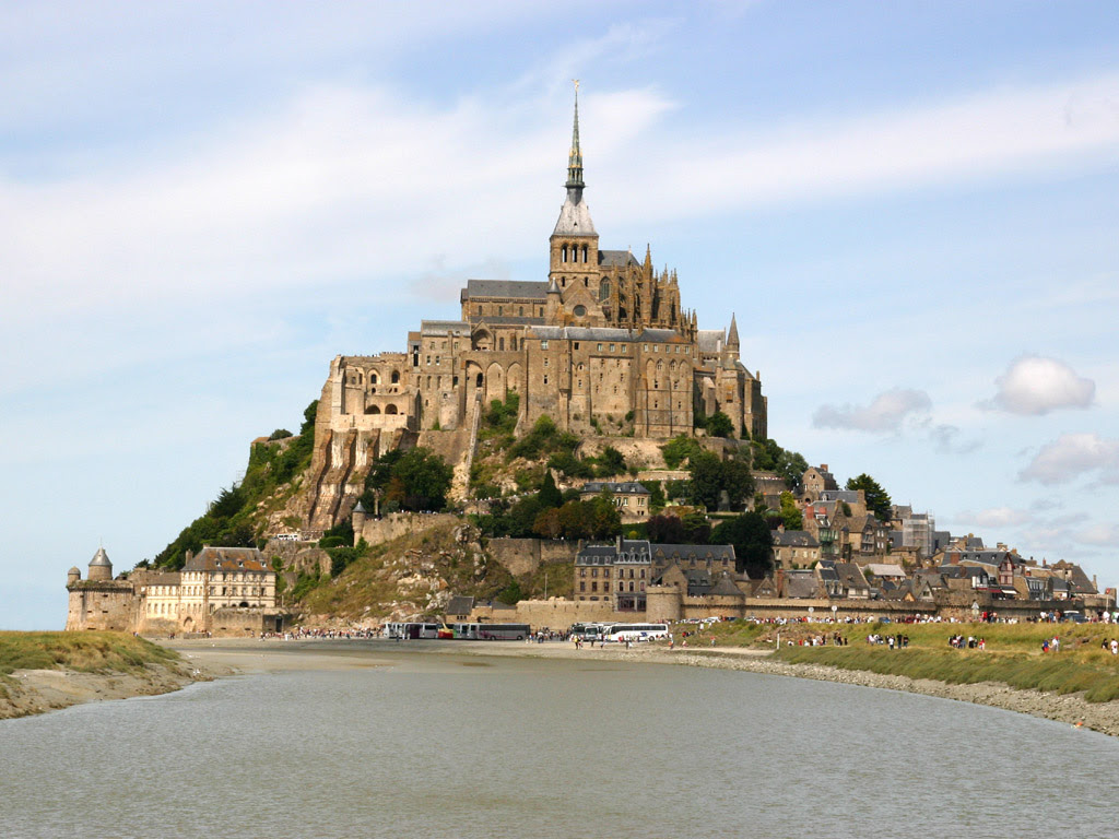 モンサンミッシェル ワイド 高画質 写真無料壁紙素材