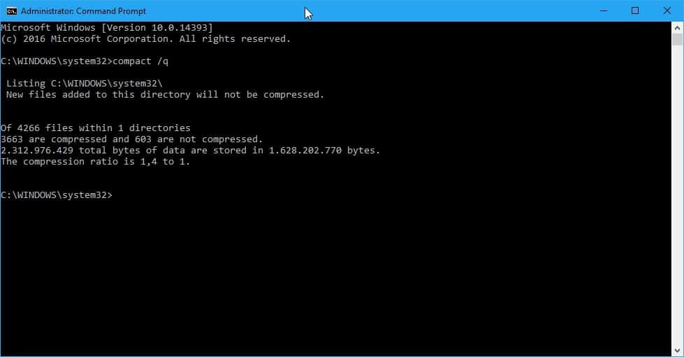compact os query