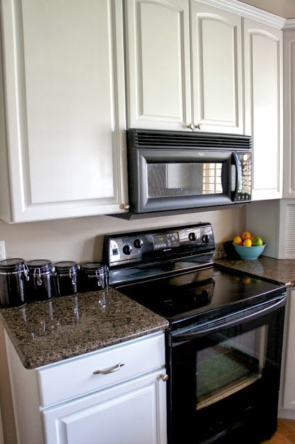 White Painted Kitchen Cabinet Reveal with Before and After ...