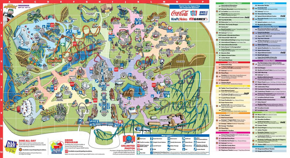 Wonderland map - Map of Wonderland Toronto (Canada)
