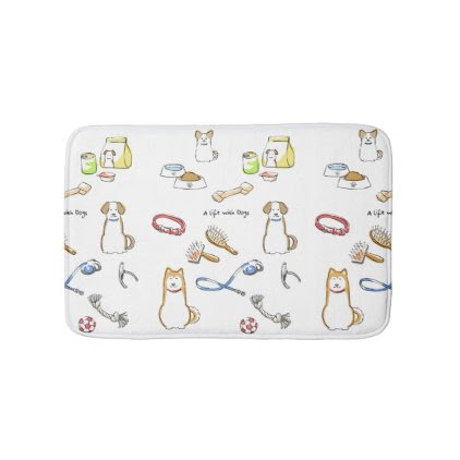 A life with Dogs Bath Mat