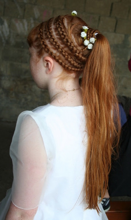 Coiffure communion fille