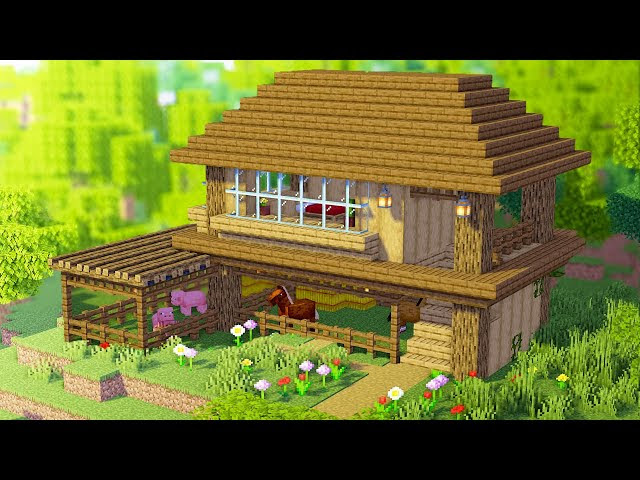 30分で誰でも作れる簡単おしゃれハウス マイクラ学校 マインクラフト マインクラフト 動画まとめ