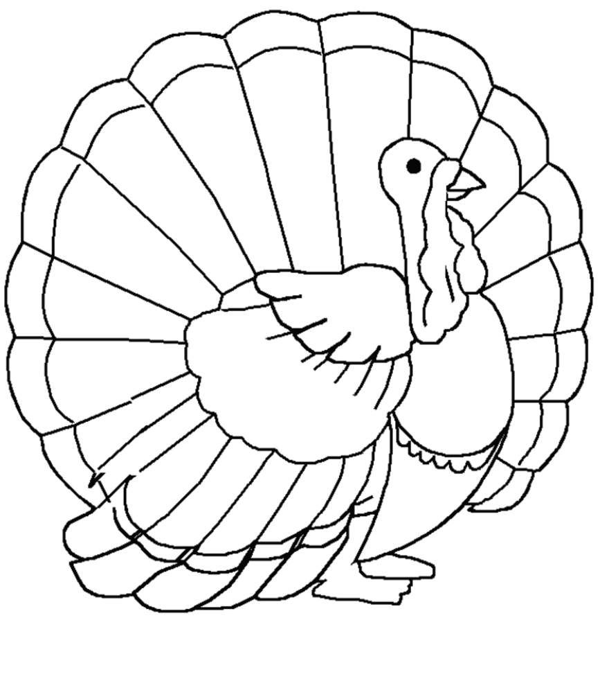 Free Turkey coloring pages to print for kids Download print and color