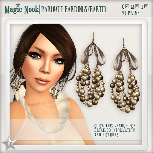 [MAGIC NOOK] Baroque Earrings (Earth)