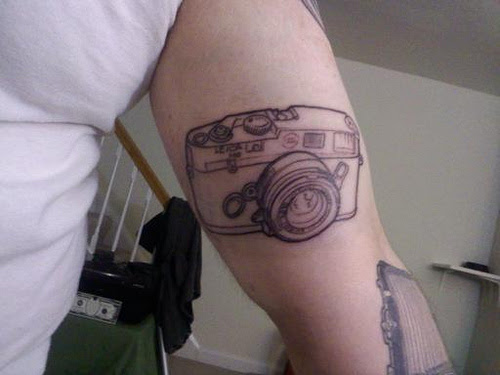 camera tattoo. Photo by cheddarfish