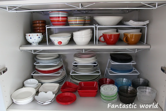Fantastic World I Cube My Home Web内覧会７ 食器棚整理の便利グッズ