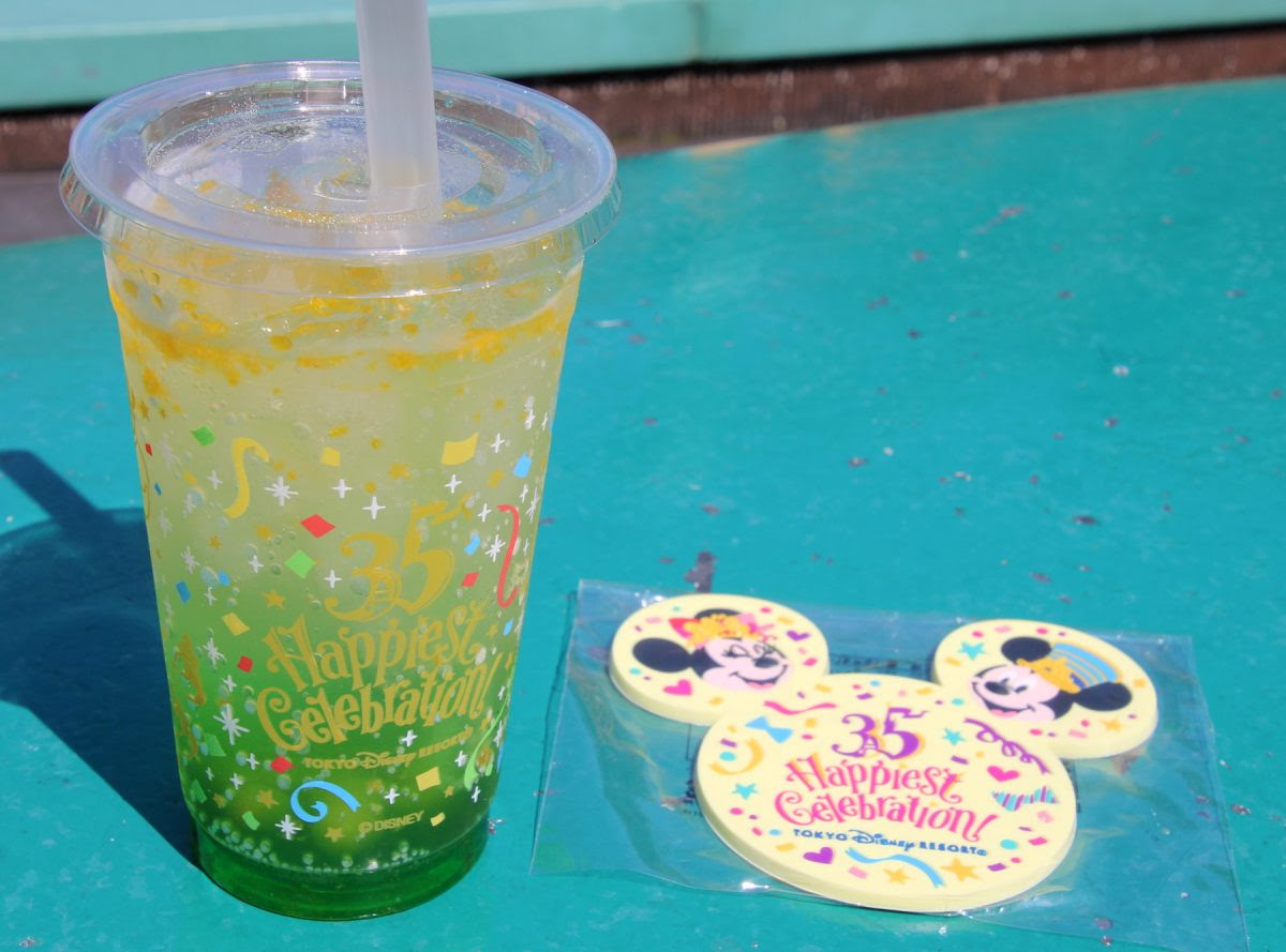 Happiest Celebration 東京ディズニーシー スペシャルスパークリングドリンク グリーンアップルシロップ グルメレポート Be Our Guest ディズニーブログ