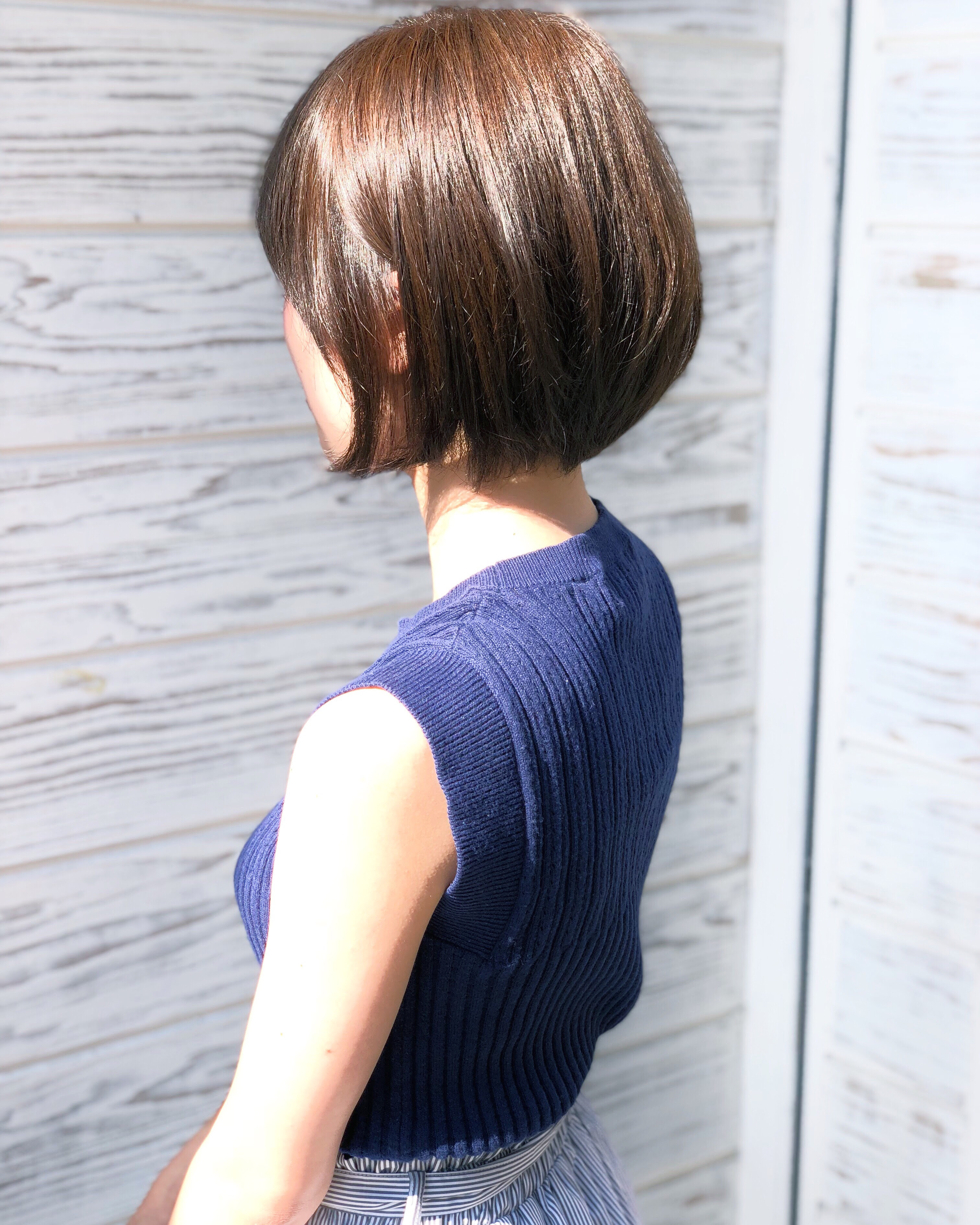 大人可愛い ショートグラデーションボブ