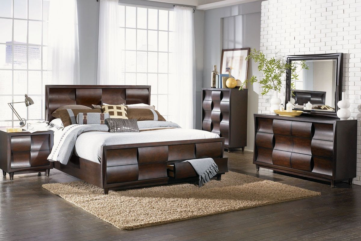 Franco 5-Piece King Bedroom Set with 32" LED-TV at Gardner ...