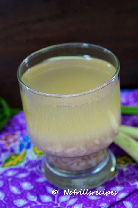 lemon grass barley drink
