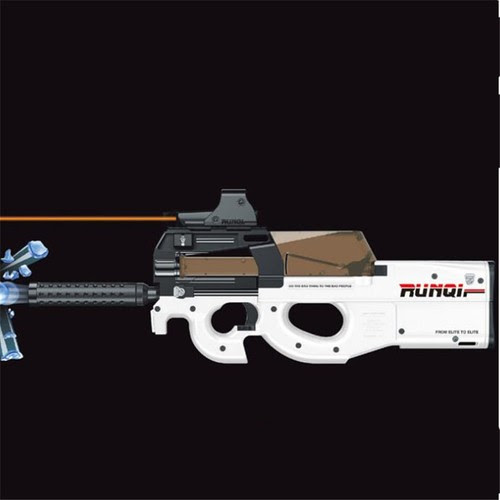 Dart Guns Soft Darts Cs Game Toy Electronic Gun White Air P90 Submachine Gift Boy Soft Water Bullets Toys Hobbies