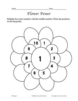 · how do you make a flower craft for kids? multiplication flower power by kbergner teachers pay teachers
