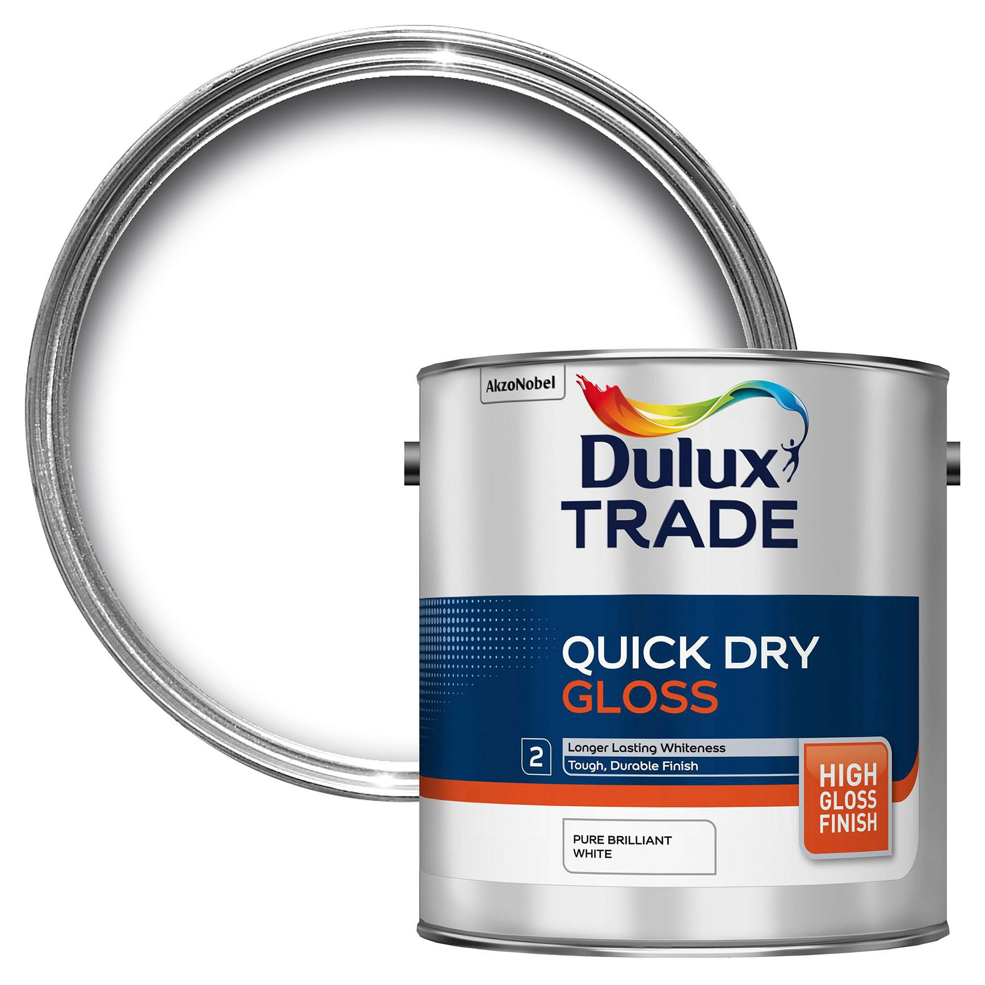  Dulux  Trade Pure Brilliant White Gloss  Gloss  Paint 