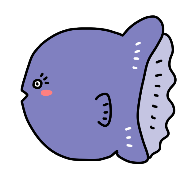 マンボウのイラスト かわいいフリー素材が無料のイラストレイン