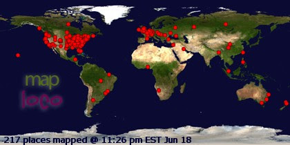 Profile Visitor Map - Click to view visits