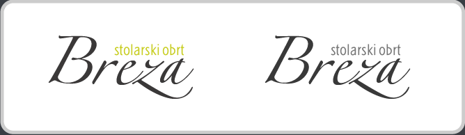 furniture design logo. Logo design for the Breza