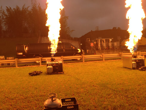 drangonfly propane flame at disney event