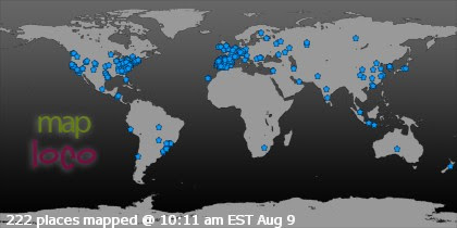 Profile Visitor Map - Click to view visits