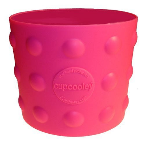 Fusionbrands Cupcooley Reusable Silicone Cup Cozy, Fuschenta