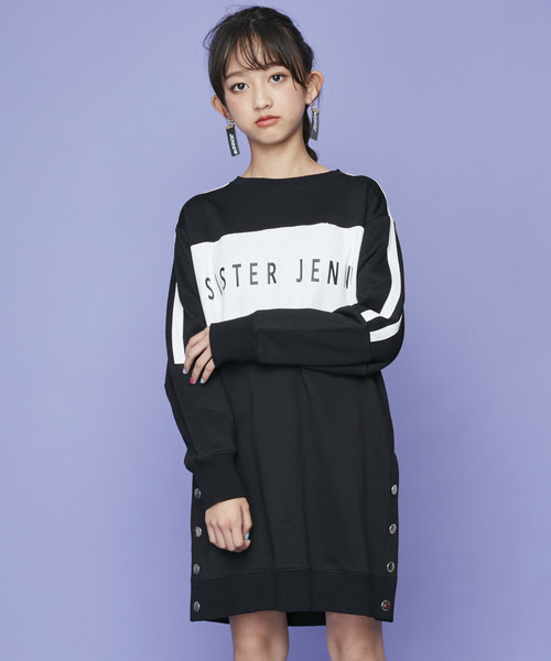 Jenni のファッション セール ワンピース Jenni Sister Jenni Sister Sister Sister 切替ロゴ脇開き ワンピース ワンピース
