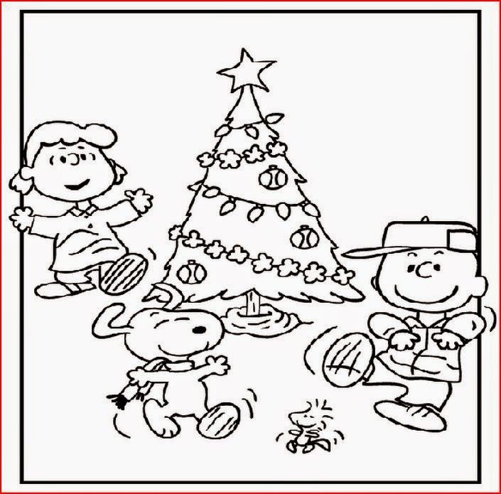 free charlie brown christmas coloring pages free download