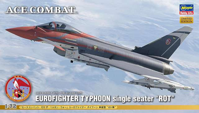 Hasegawa 1/72 EUROFIGHTER TYPHOON single seater 'ROT' (SP574) Color Guide and Paint Conversion Chart 