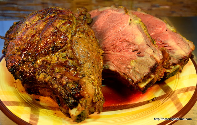 Horsey Mustard Rib Roast - Date Night Doins