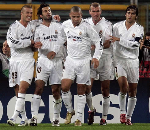 Cristiano Ronaldo Zidane on Galacticos David Beckham Luis Figo Ronaldo Zinedine Zidane Rauljpg