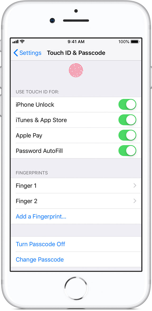 Use Touch ID on iPhone and iPad - Apple Support
