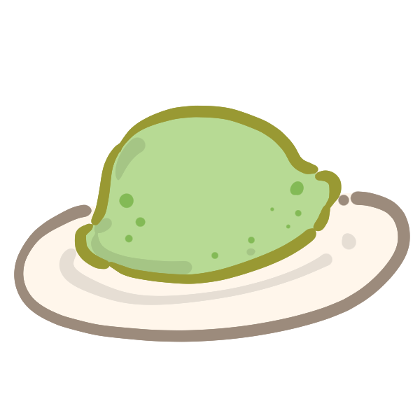 ウグイス餅のイラスト かわいいフリー素材が無料のイラストレイン