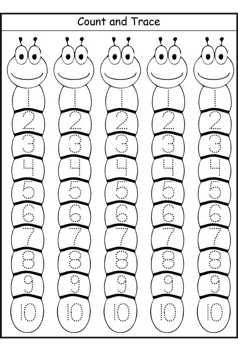  tracing numbers 1 10 to print tracing worksheets preschool preschool