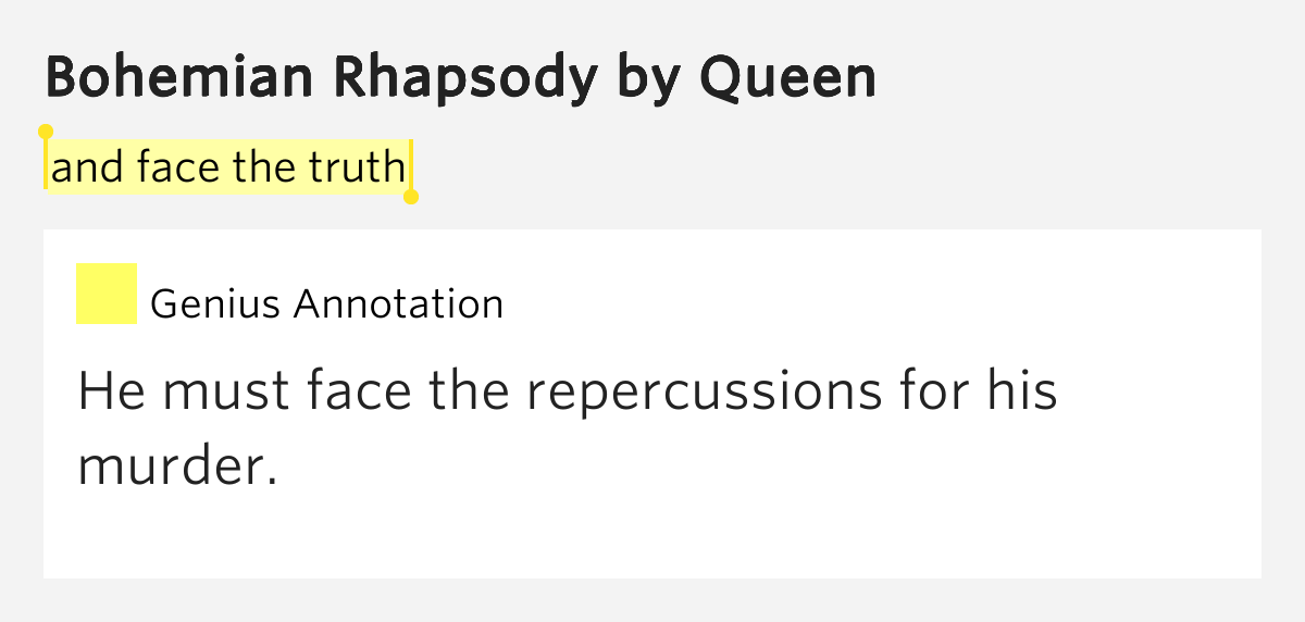 Bohemian Rhapsody Meaning Of Song