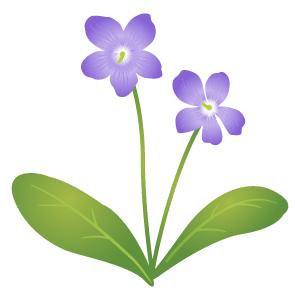 スミレの花イラスト3 花 植物イラスト Flode Illustration フロデイラスト