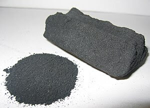Activated carbon both in powder and block form
