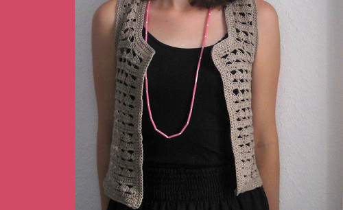 crochet waistcoat