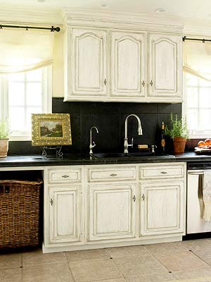 Distressed Cabinets Kitchen
