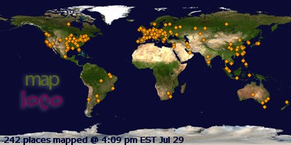 Profile Visitor Map - Click to view visits