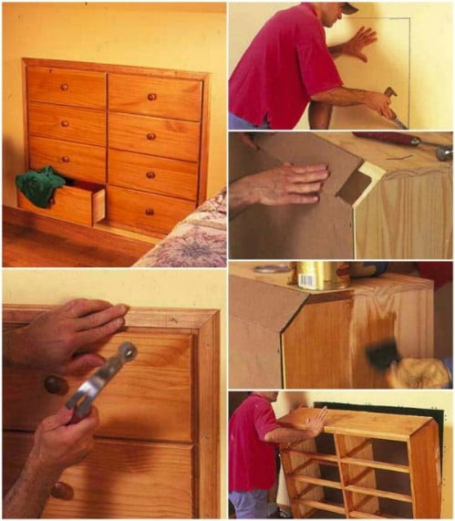 7 Beautifully Functional DIY Built-In Dressers to Utilize 