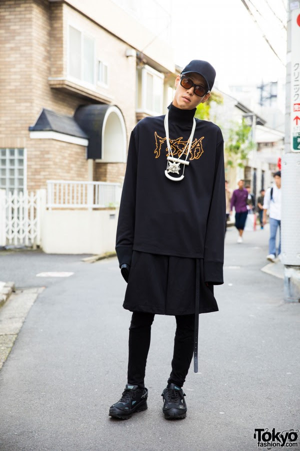 Dark Harajuku Street Style w/ From K to ALL, Givenchy, Raf 