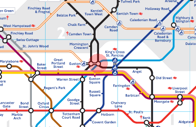 Euston Road London Map Euston station map   London Underground Tube