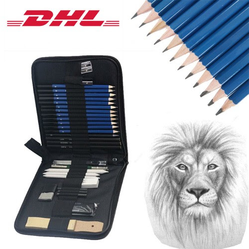 Künstler- & Zeichenbedarf 35 tlg Skizzen Bleistift Künstlerstifte Zeichnen  Kohlestifte Zeichnen Malset DHL Bastel- & Künstlerbedarf addisber.com